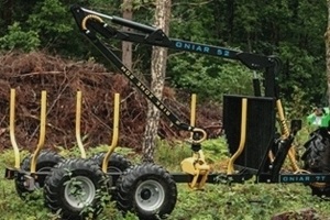 Onair 52 Timber trailer, crane and grapple