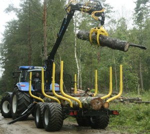 Oniar 83 Forestry Crane, 14t trailer and G23 grapple