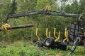 Oniar 67 Timber trailer, crane and grapple